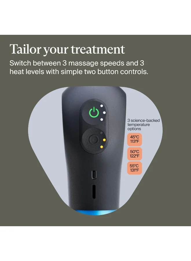 Therabody  Therabody Theragun Mini Plus Portable Massage Gun Enhanced with Heat – Travel Essential for Faster Recovery on The go - Black  | Best Price UAE